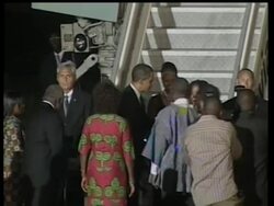 President Barack Obama has landed in Ghana on his first trip to sub-Saharan Africa. He will make a speech to lawmakers there and tour a fort once used to ship slaves to the Americas Instructional Video