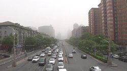 CLEAN : Dust storm blows across north China flights cancelled News Clip