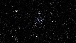 Journey to the M93, open star cluster Stock Footage