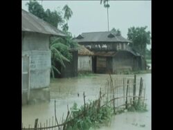 SYND 15 6 76 FLOOD IN SYLHET AREA News Clip