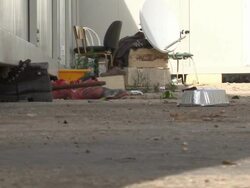 Refugees and migrants at a detention centre News Clip