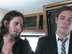 The Airborne Toxic Event Interview (clip 2) Stock Footage