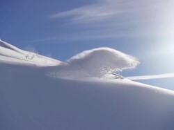 Snowboarding Powder Turn Stock Footage