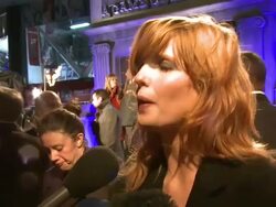 INTERVIEW: Kelly Reilly on her character, working Robert Downey Jr. and Jude Law, a nude Stephen Fry, her new film 'Flight' at the Sherlock Holmes: A Game Of Shadows: European Premiere at The Empire Leicester Square on December 8, 2011 in London, England. Stock Footage