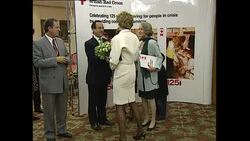 Princess Diana at Red Cross book launch News Clip