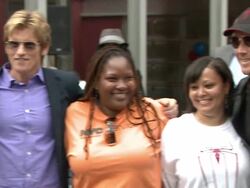 Denis Leary, Rhys Ifans, Emma Stone, Marc Webb and Andrew Garfield at "Be Amazing" Stand Up Volunteer Initiative - Brooklyn Stock Footage