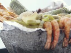 Molcajete Mexican Food Entre Stock Footage