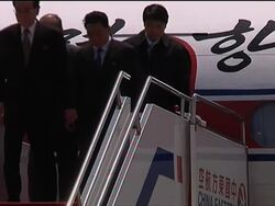 Pyongyang's parliament chief arrives for Expo opening News Clip