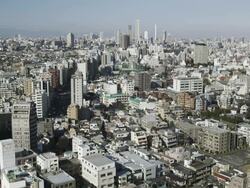 WS View of Tokyo skyscrapers near Ikebukuro / Tokyo, Tokyo-To, Japan Stock Footage