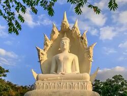 Buddha statue in Thailand. Stock Footage