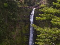 Tropical Hawaiian Water falls Stock Footage