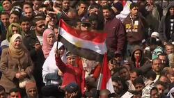 Protesters in Tahrir Square express frustration at Mubarak's refusal to go News Clip