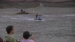 Olympic torch carried by water skiers in Rio Instructional Video