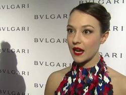 INTERVIEW - Marta Gastini on what brings her out at BVLGARI Celebrates Elizabeth Taylor's Magnificent Collection Stock Footage