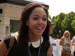 Katarina Johnson at Wimbledon 2013 Video Sightings Stock Footage