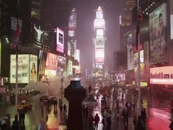 WS PAN HA Time's Square at night / New York City, New York State, USA Stock Footage
