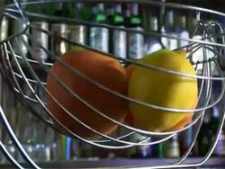 basket of fruit Stock Footage