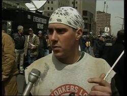 Demo to show support for US troops in Iraq News Clip