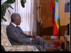 ETHIOPIA: UN CHIEF KOFI ANNAN BEGINS 8 NATION AFRICAN TOUR News Clip