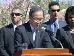 Summit on peace process, comments, Blair News Clip