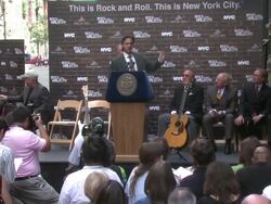 Rock and Roll Hall of Fame Makes A Special Announcement Stock Footage