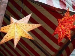 Christmas Decoration - 2 stars Stock Footage