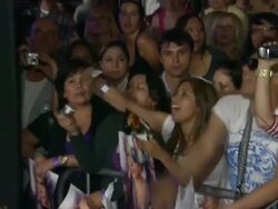 Atmosphere at the Jennifer Lopez CD Signing and Album Release Party For 'Love' at Hollywood CA. (Footage by WireImage Video/GettyImages) Stock Footage
