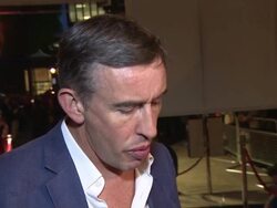 INTERVIEW - Steve Coogan on what film roles he will remember Michael Caine for at A Night Out Withâ€¦ Sir Michael Caine Stock Footage