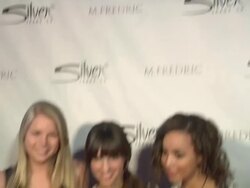 Kelly Goss, Denyse Tontz and Savannah Jayde at the A Night Out With Silver Jeans Co. And M Fredric at Studio City CA. (Footage by WireImage Video/GettyImages) Stock Footage