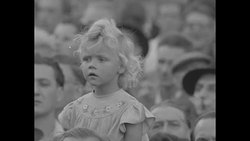 German people in crowd, Berlin, 1951 News Clip