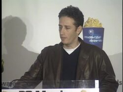 1999 MTV Movie Awards press room Stock Footage