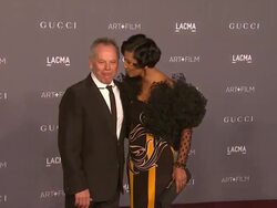 Wolfgang Puck, Gelila Assefa at LACMA Hosts 2012 Art + Film Gala Honoring Ed Ruscha And Stanley Kubrick Presented By Gucci Stock Footage