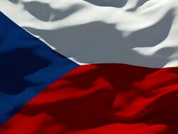 Czech Flag Stock Footage
