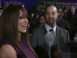 Jodie Marsh at the Michael Jackson: The Life of an Icon World Premiere at London England. (Footage by WireImage Video/Getty Images Entertainment Video) Stock Footage