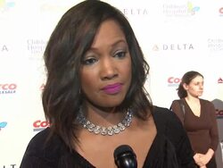 INTERVIEW - Garcelle Beauvais at Children's Hospital Los Angeles Gala: Noche de Ninos Stock Footage