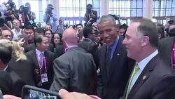 CLEAN : World leaders walk past media scrum at Asean summit News Clip