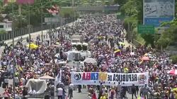 CLEAN : Opposition protests in the streets of Caracas News Clip