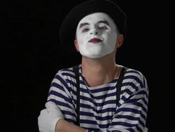 Mime Laughing 3 Stock Footage