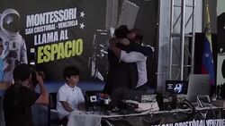 CLEAN : Venezuelan children make contact with astronaut in outer space News Clip
