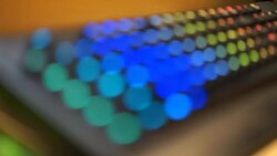 Rainbow LED Computer Keyboard - 3Shots Stock Footage