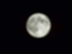 Shot Of A Full Moon Stock Footage
