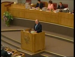 RUSSIA: MOSCOW: PRIME MINISTER CALLS FOR GOVERNMENT SPENDING CUTS News Clip