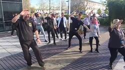 Tai Chi lesson with Thames water workers News Clip