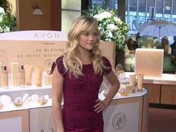 Reese Witherspoon And Avon Celebrate The Launch Of Her New Fragrance 'In Bloom By Reese Witherspoon' Stock Footage