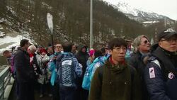 Excited fans trek up the mountain for blue riband downhill events Instructional Video