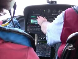 Helicopter Pilot - Preparing for Take-off Stock Footage