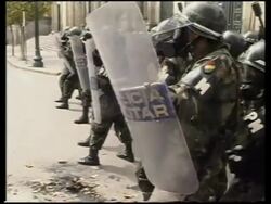 Protests plunge capital into chaos News Clip