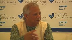 Nobel peace laureate announces financing in Haiti News Clip