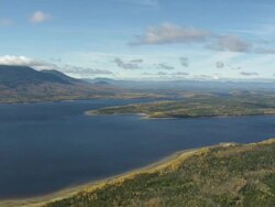 WS ARIEAL View of Flagstaff Lake / Maine, United States Stock Footage