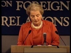 USA: ALBRIGHT: NEW YORK COUNCIL ON FOREIGN RELATIONS News Clip